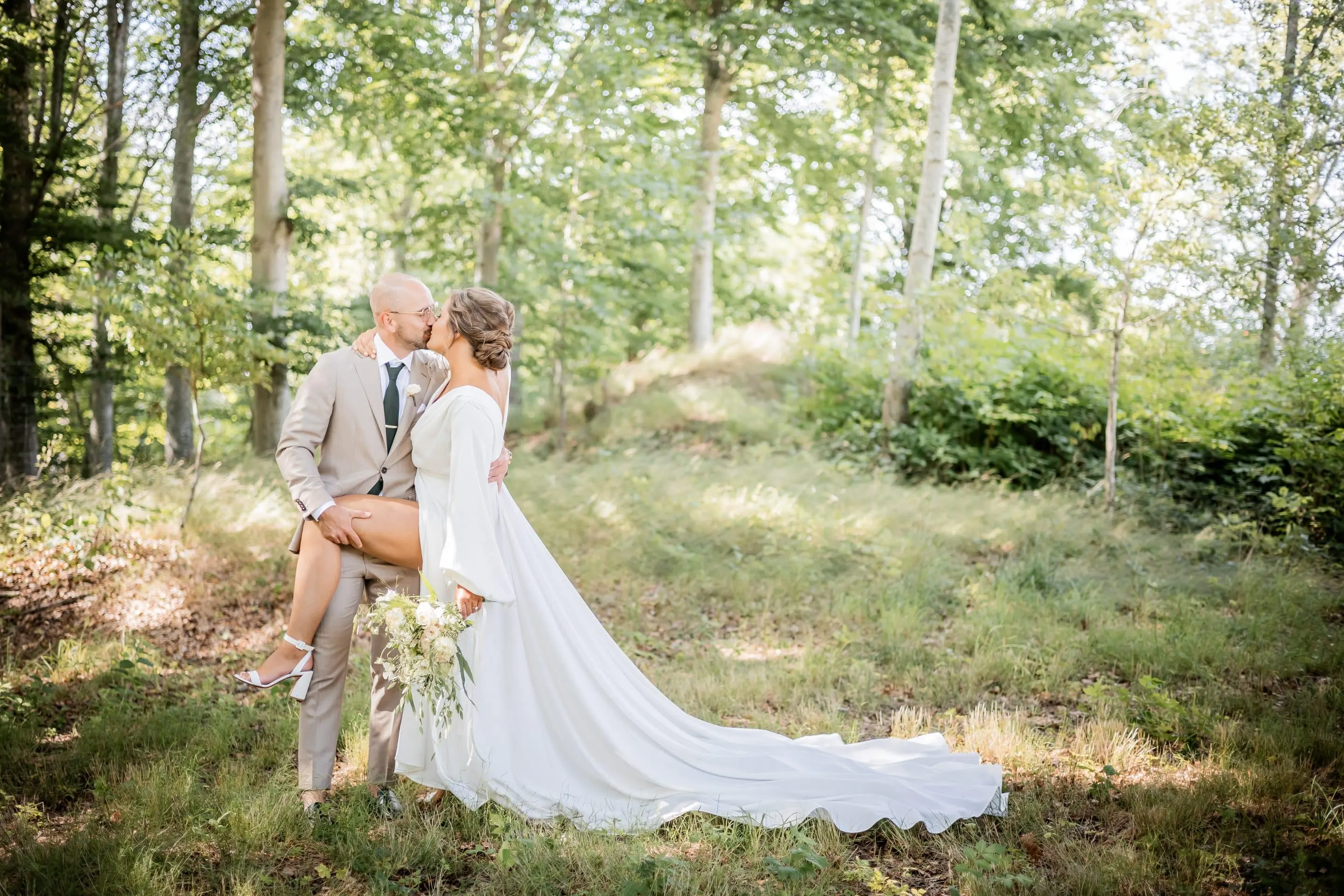 Bröllopsfoto på Thoresta