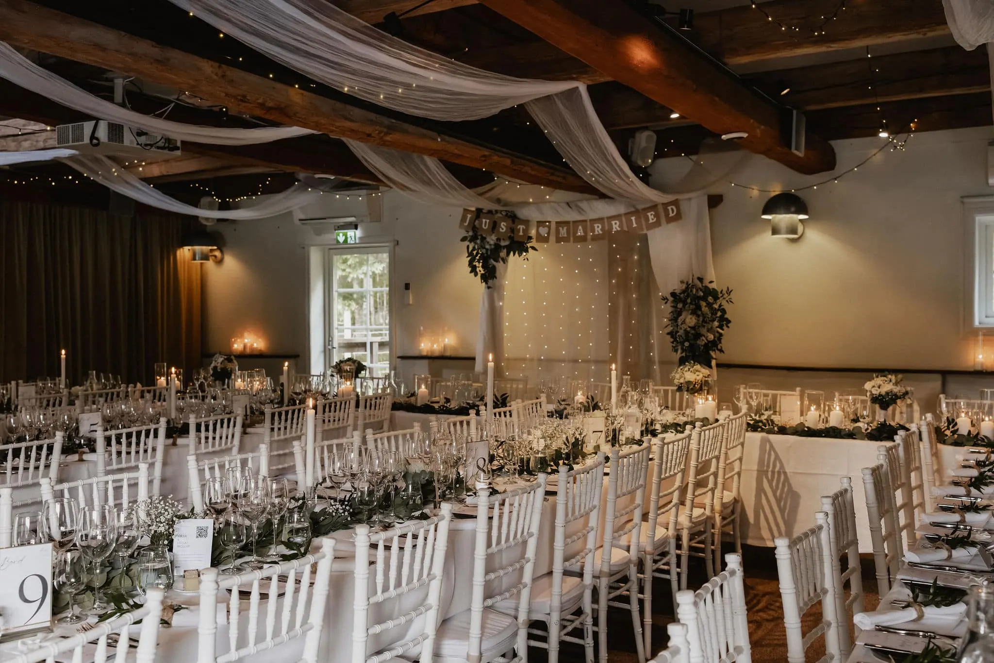 Magasinet dukat för bröllop