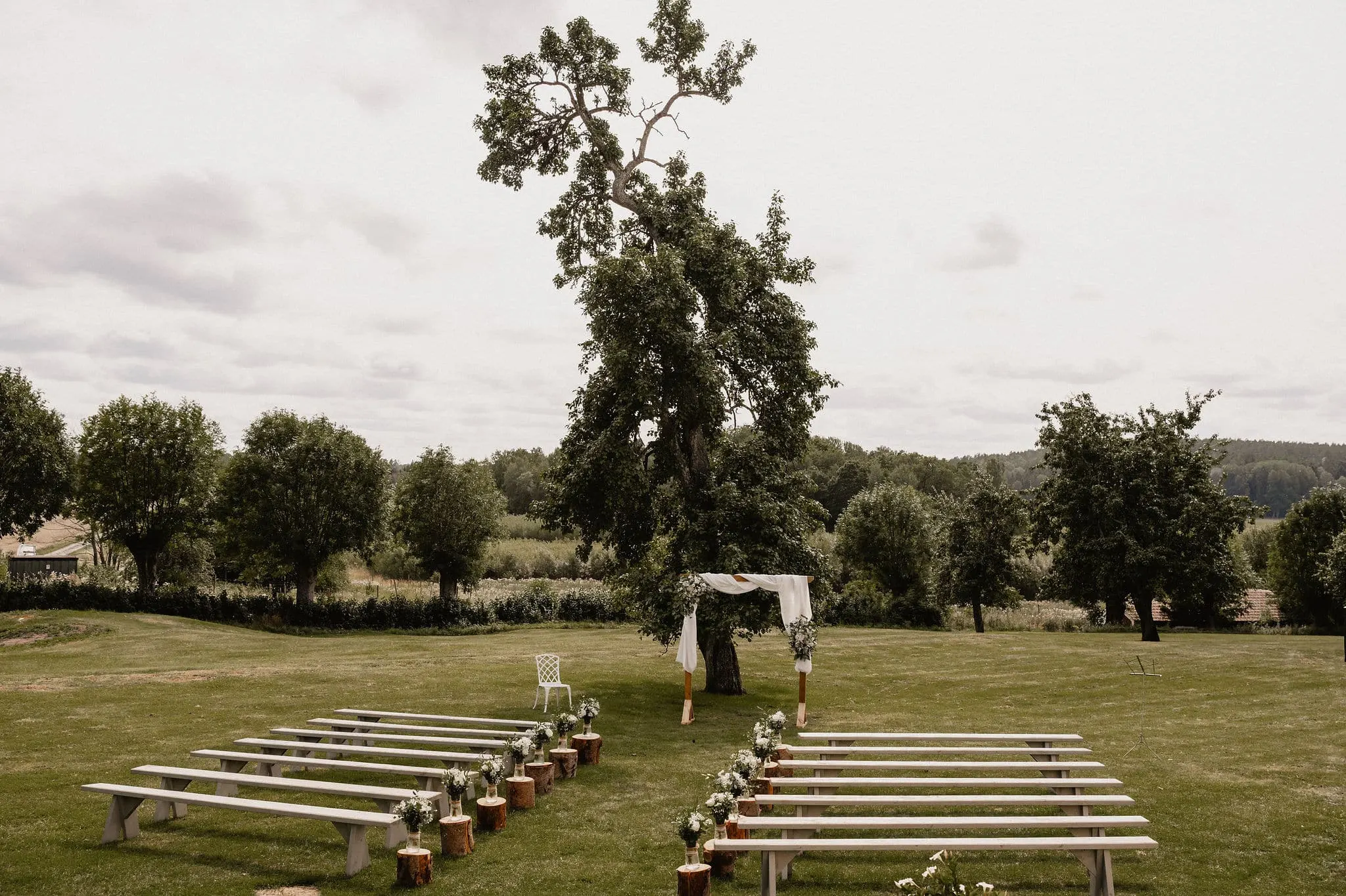 Förberedelser bröllopsmorgon