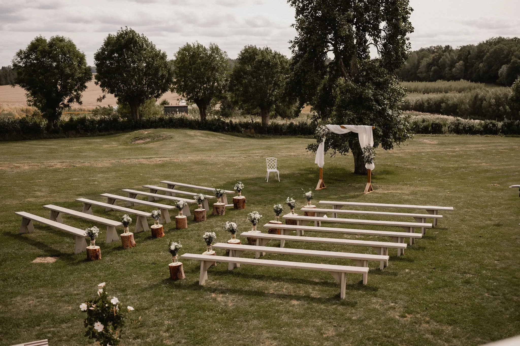 Bröllopsförberedelser detalj