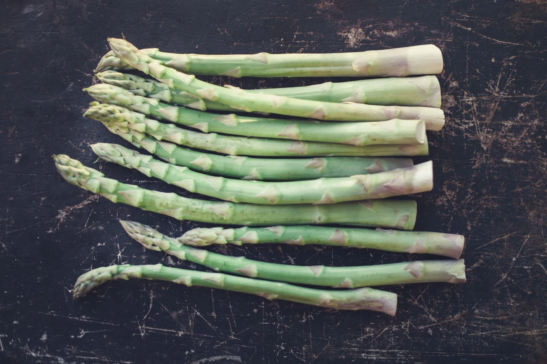 Seasonal asparagus dish at Thoresta Herrgård restaurant