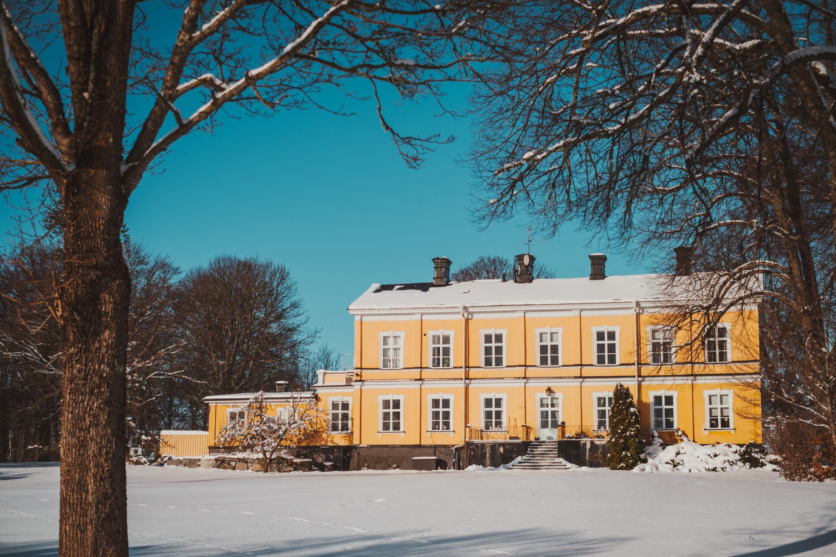Vinterlandskap på Thoresta Herrgård